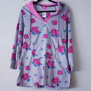 Betsey Johnson Gray Rose Print Tunic